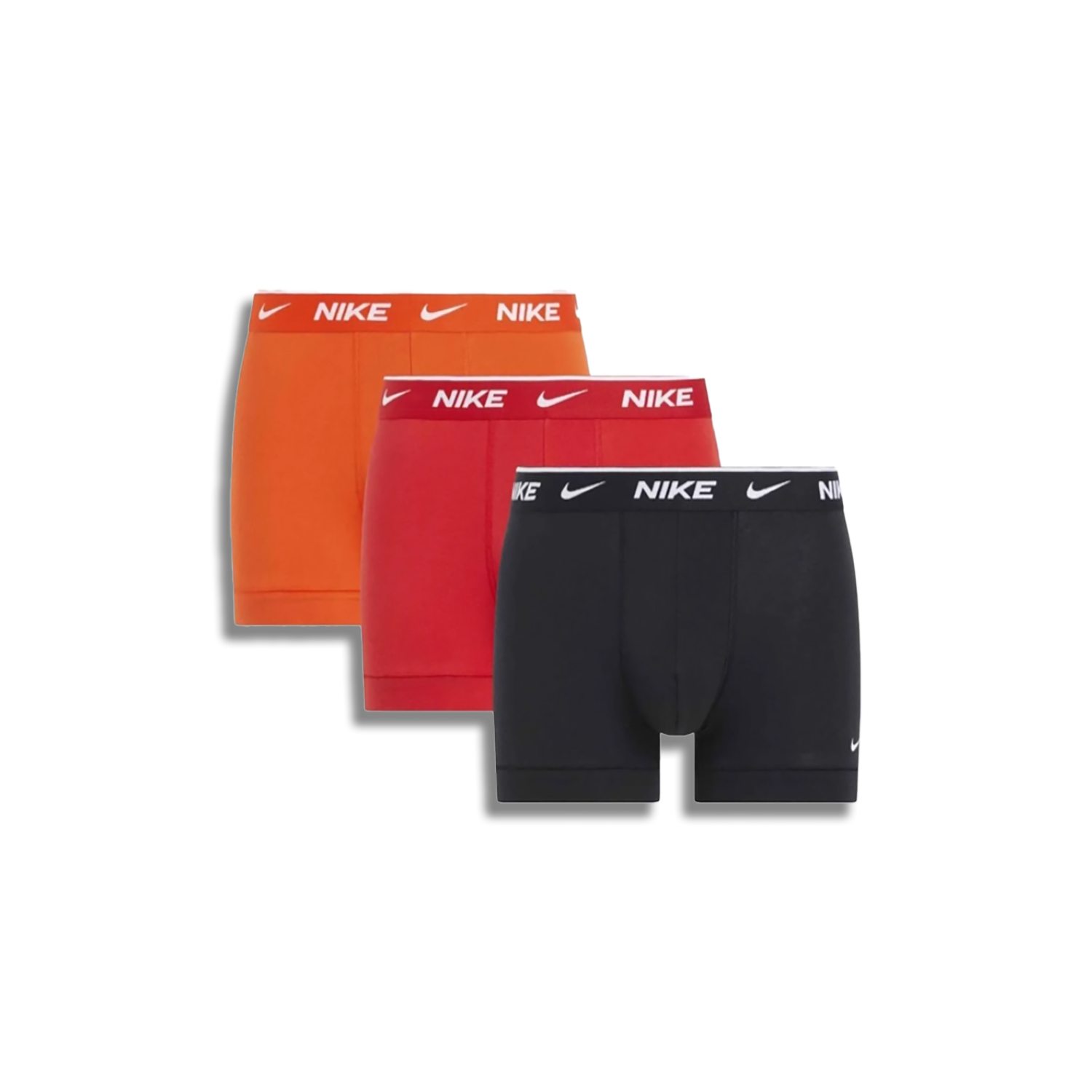 Nike Trunks 3er-Pack - Schwarz/Orange/Red