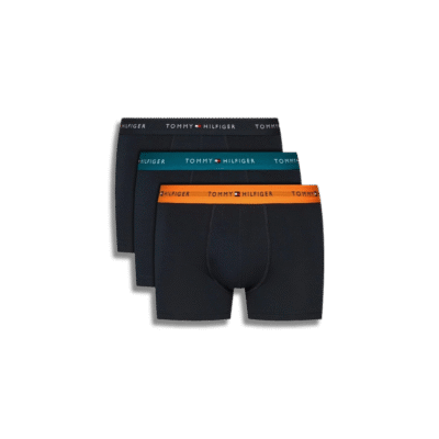 Tommy Hilfiger Boxershorts 3er-Pack, Mitteltürkis/Orange/Rot